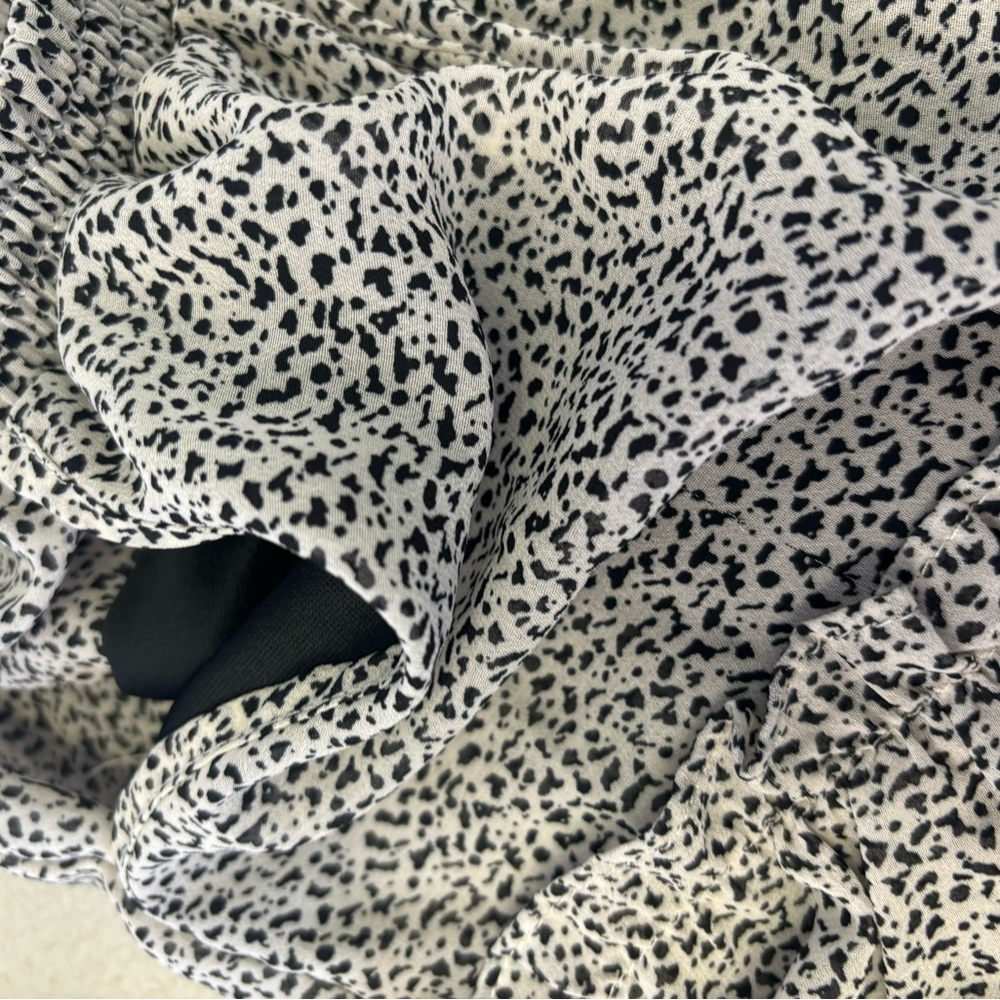 Sienna Sky Black and White Mini Skirt